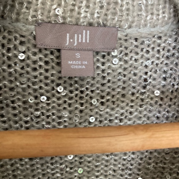 Sequined JJill Cardigan with Mother of Pearl Buttons - Picture 4 of 5